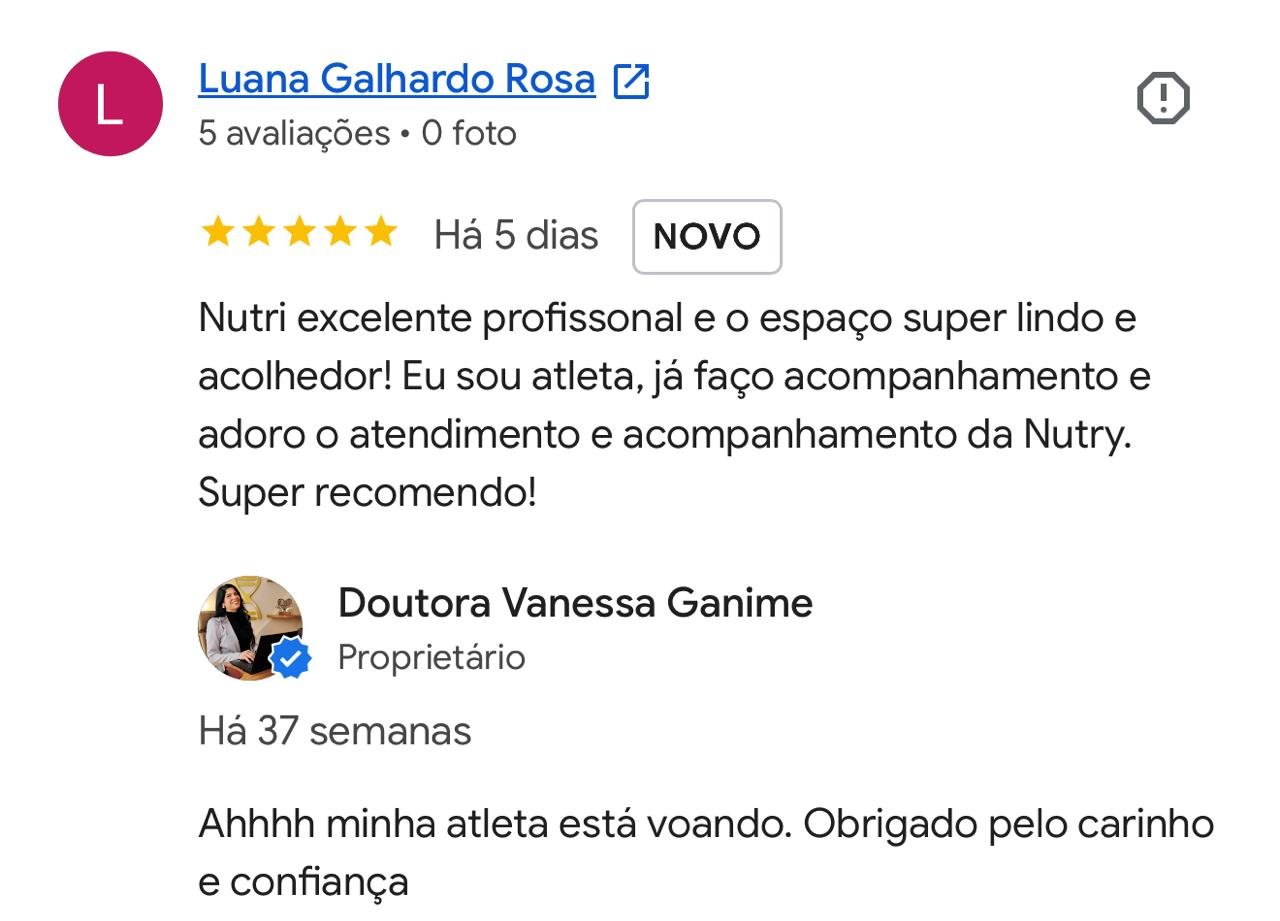 Avaliação de Luana Galhardo Rosa